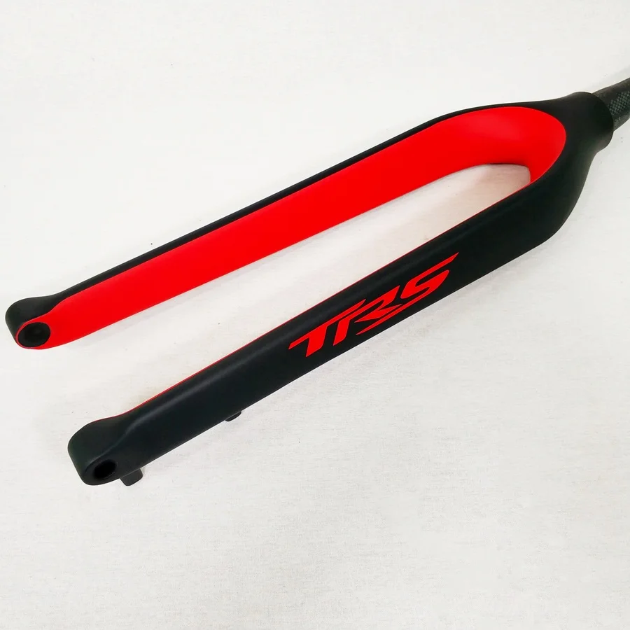 

THRUST Mountain Bike Carbon Fork Axle 9mm 5mm Tapered MTB Bicycle Fork Disc Brake 160mm Red Black Yellow Blue White Color