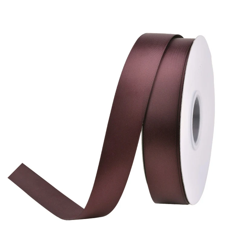burgundy 277 YAMA 25 ярдов/рулон односторонняя атласная лента 6 9 13 16 25 38 мм ленты 1/" 3/8/" 1/" 5/8" " 1,5" дюймов для подарков ручной работы - Цвет: burgundy 277