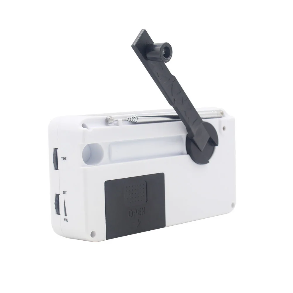 На солнечной батарее с заводной рукояткой лампа Динамо аварийный фонарик