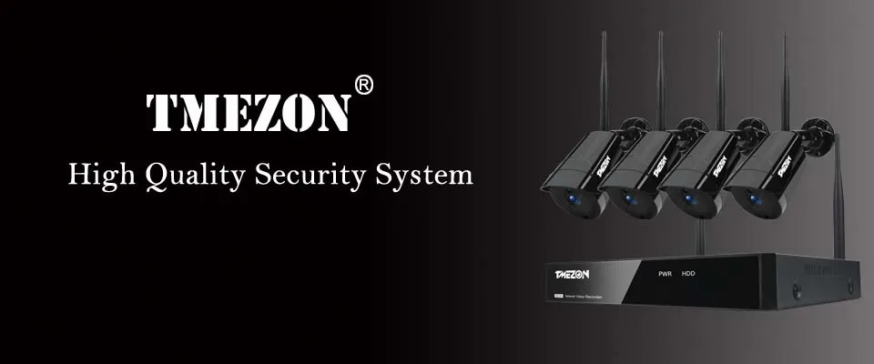 TMEZON 4-канальный беспроводной Wifi NVR 4 шт. 960 P ИК Водонепроницаемый Открытый ночного видения ip-камера безопасности Система видеонаблюдения комплект