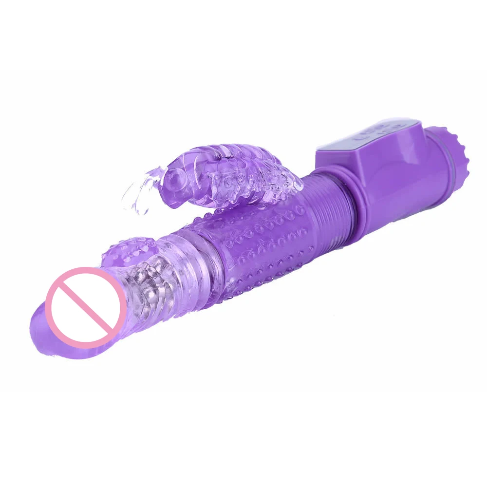 12 Скоростей двойной двигатель Кролик Вибраторы и вращение G Spot Вибратор массажер