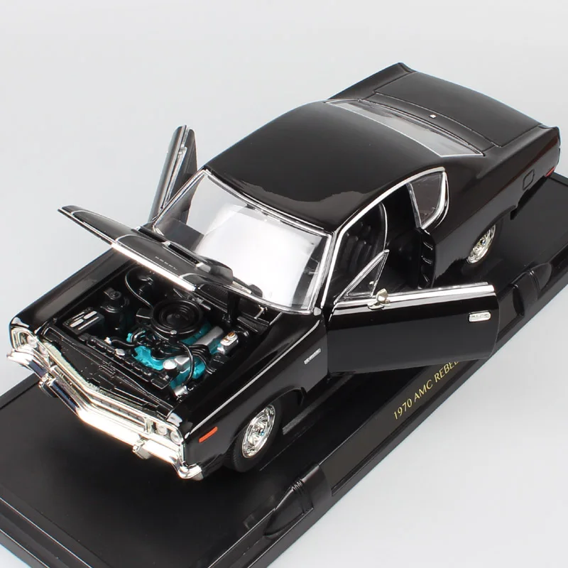 Мальчики в масштабе 1:18 старый 1970 Amc Rebel Rambler Классическая машина Хардтоп литая