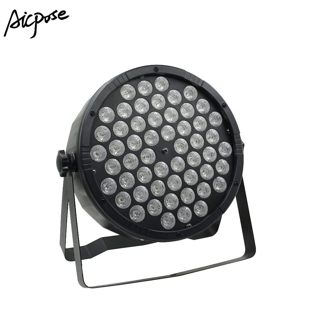 2 шт./лот 54x3 Вт RGB 3в1 Led Par фонари LED 54*3 освещение для мытья стен диско свет с DMX512