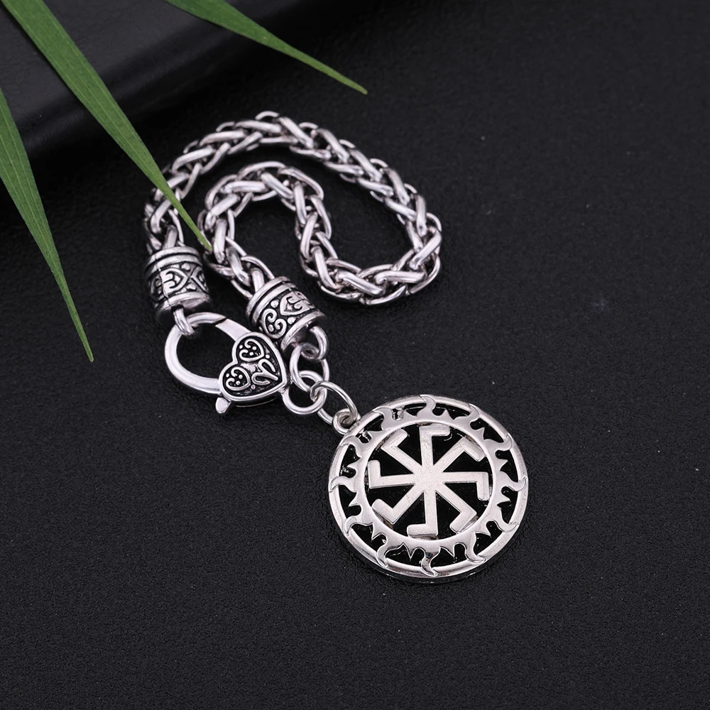 Skyrim Paganism славянский кулон браслет Solstice Wheel Солнечный символ солнца талисман