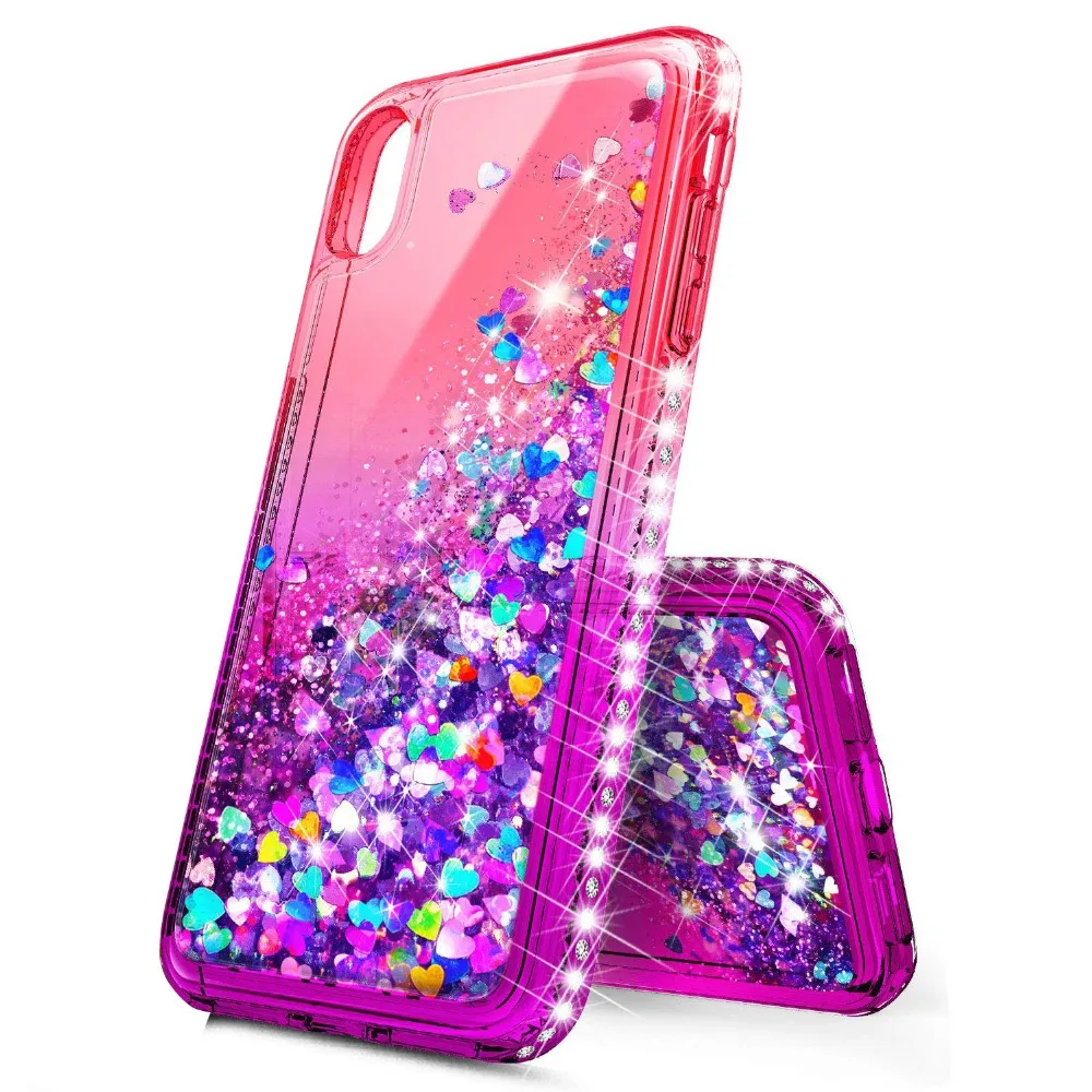 For Huawei P20 Case Bling Sequin Glitter Diamond Hard Clear Back Cover Lite / Pro P30 |