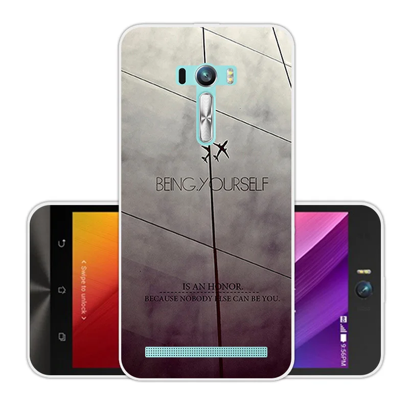 Силиконовый цветной чехол для Asus Zenfone Selfie ZD551KL телефона из мягкого ТПУ 5 дюйма |
