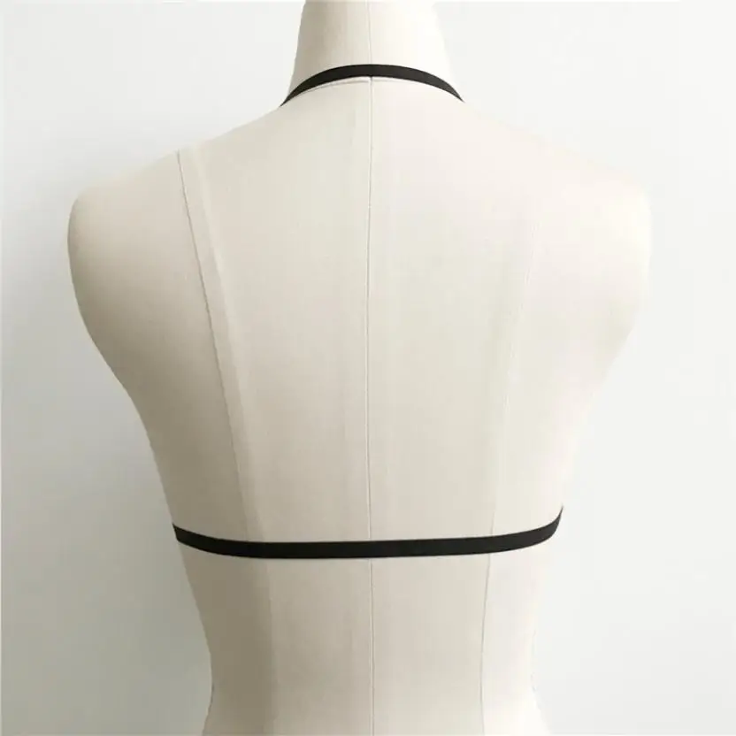 2017 Bikini Sexy Women Girl Appliques Hollow Out Elastic Cage Bra Bandage Strappy Halter Girls Underwear JL12Y | Женская одежда