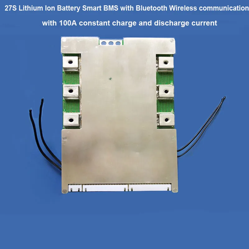27S Smart BMS для литий ионной батареи 113 4 V или 97 2 PCB с 100A постоянного заряда и разряда