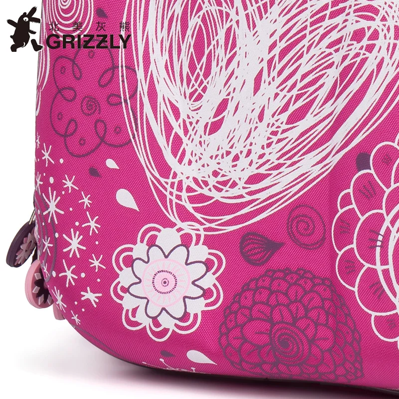 GRIZZLY новые модные школьные сумки с героями мультфильмов для девочек ортопедические водонепроницаемые Рюкзаки для начальной школы для детей 1-4 класса