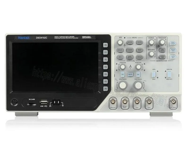Hantek DSO4102C цифровой осциллограф 2CH 100 МГц генератор осциллографа внешнего триггера