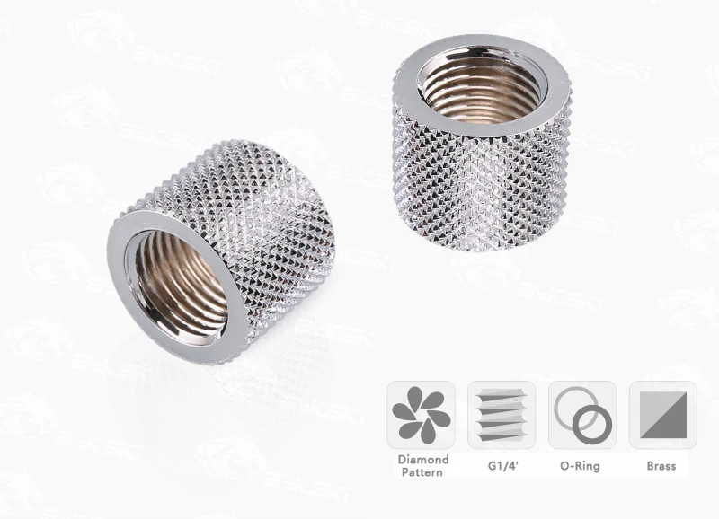 BYKSKI G1/4 ''к G1/4'' удлинитель 15 мм Монтажный адаптер адаптеры охлаждения воды Женский двухсторонний резьбовой B-DPJ-10