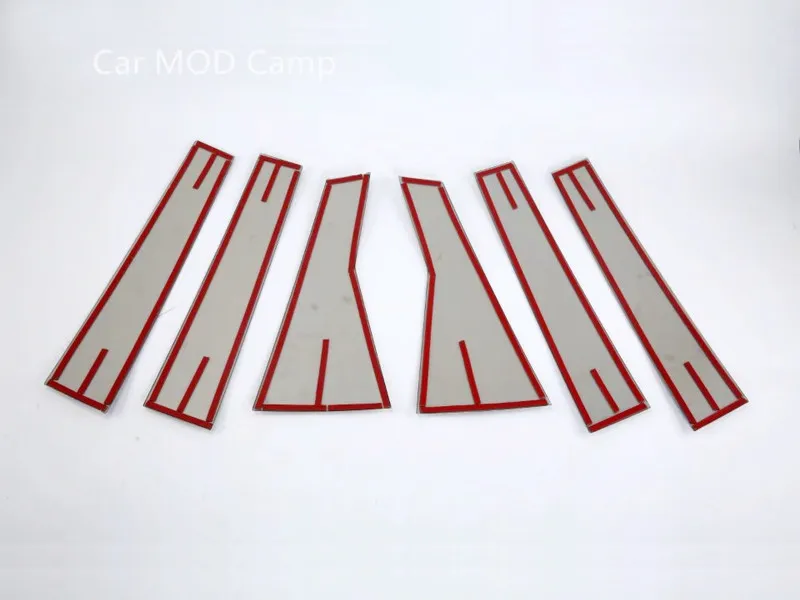 

For Honda CRV CR-V Fifth Gen 2017 2018 Stainless Steel Window Center Pillar Decoration Cover Trim 6pcs Car Styling