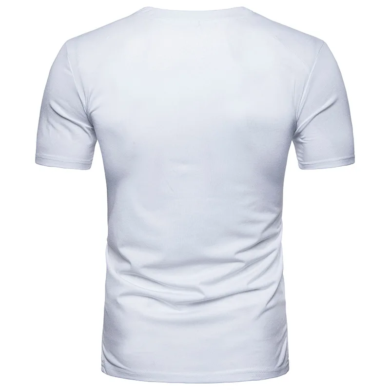 Летняя мужская футболка 2018 Брендовые мужские футболки с коротким рукавом и