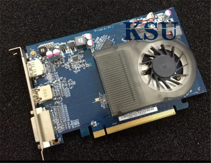 Для HD7570 DDR3 1G однослотовая графическая видеокарта HDMI + DVI VGA порты для HD игровой