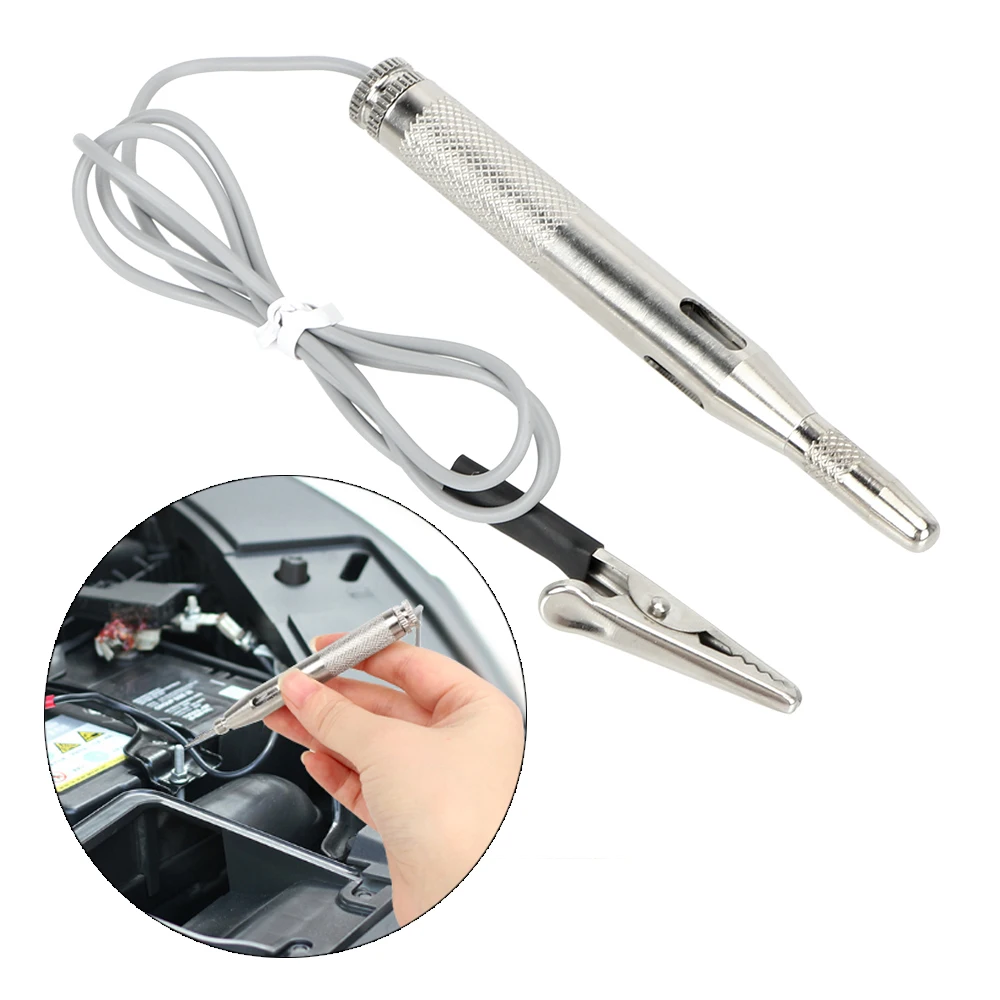 

LEEPEE 6V-24V Detector Copper Probe Light System Test Voltage Test Pen Probe Lamp Auto Light Lamp Car Circuit Tester