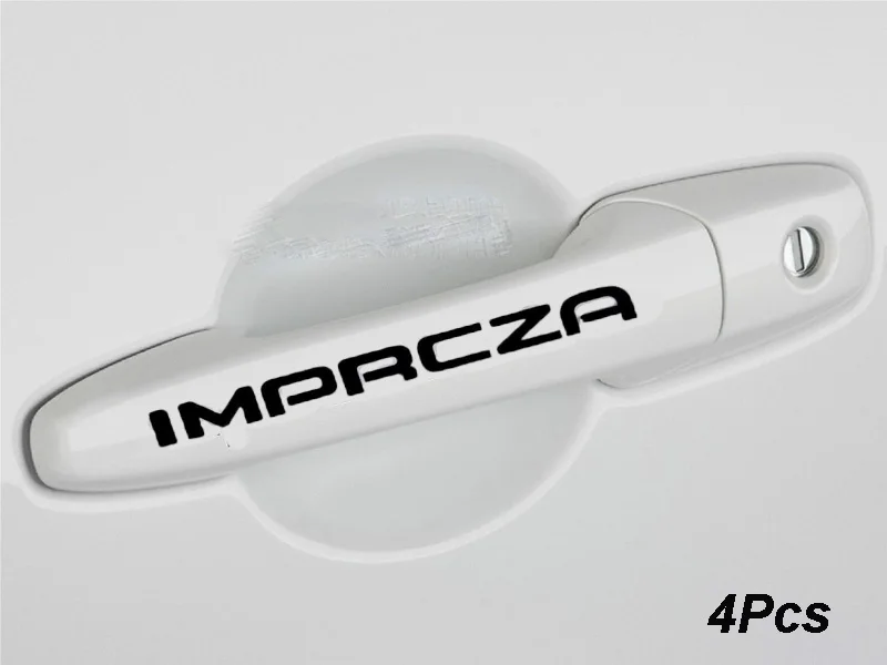 4 шт./лот наклейки на дверные ручки автомобиля для SUBARU Impreza