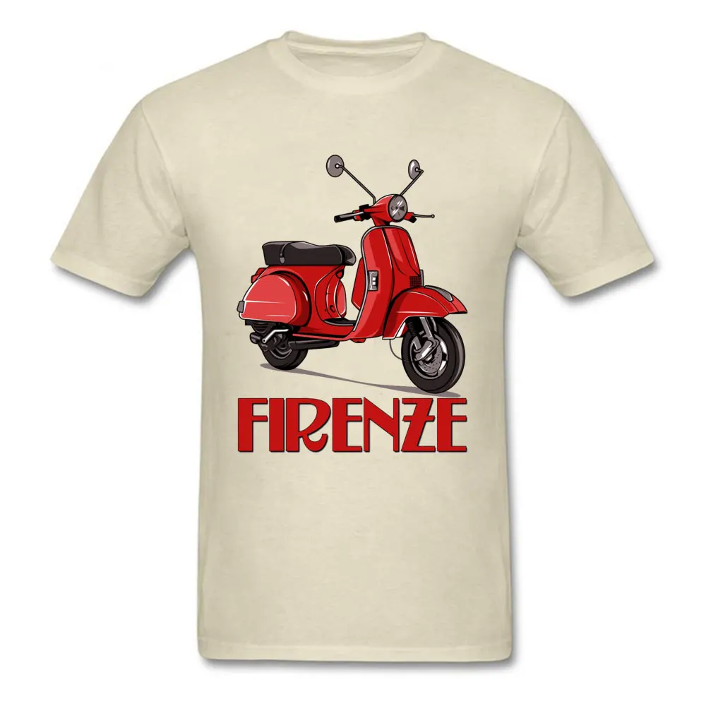 Firenze Piaggio Vespa Motor Италия Красная белая футболка высокое качество хлопок удобные