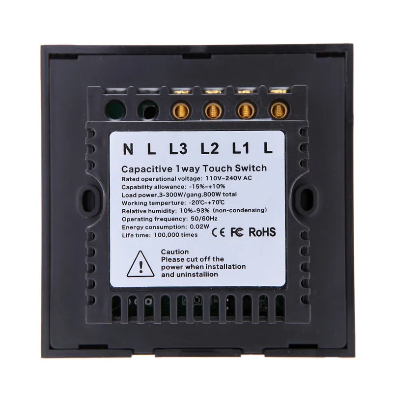 Wlansmart RF433MHz дистанционный настенный сенсорный выключатель 86 стандарт
