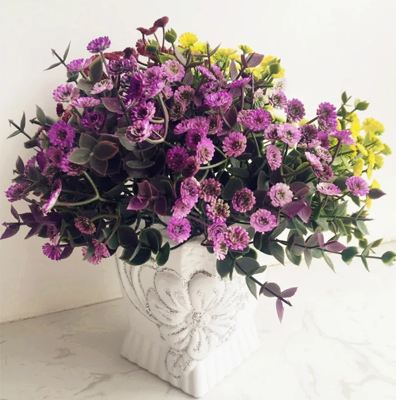 Искусственный цветок Babysbreath 10 шт. пластмассовый гипсофил для свадебного букета