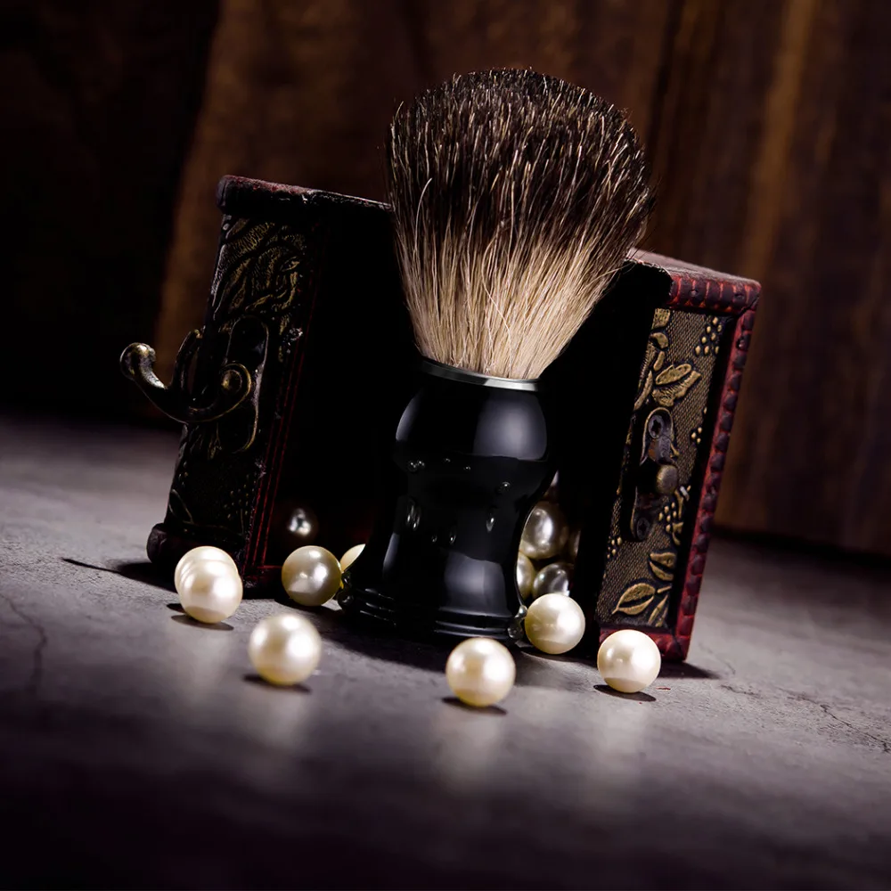Grandslam 3pcs/set Man Ceramics Shaving Bowl Black Mug +Normal Badger Brush Barber + Shave Beard Razor Soap | Красота и здоровье