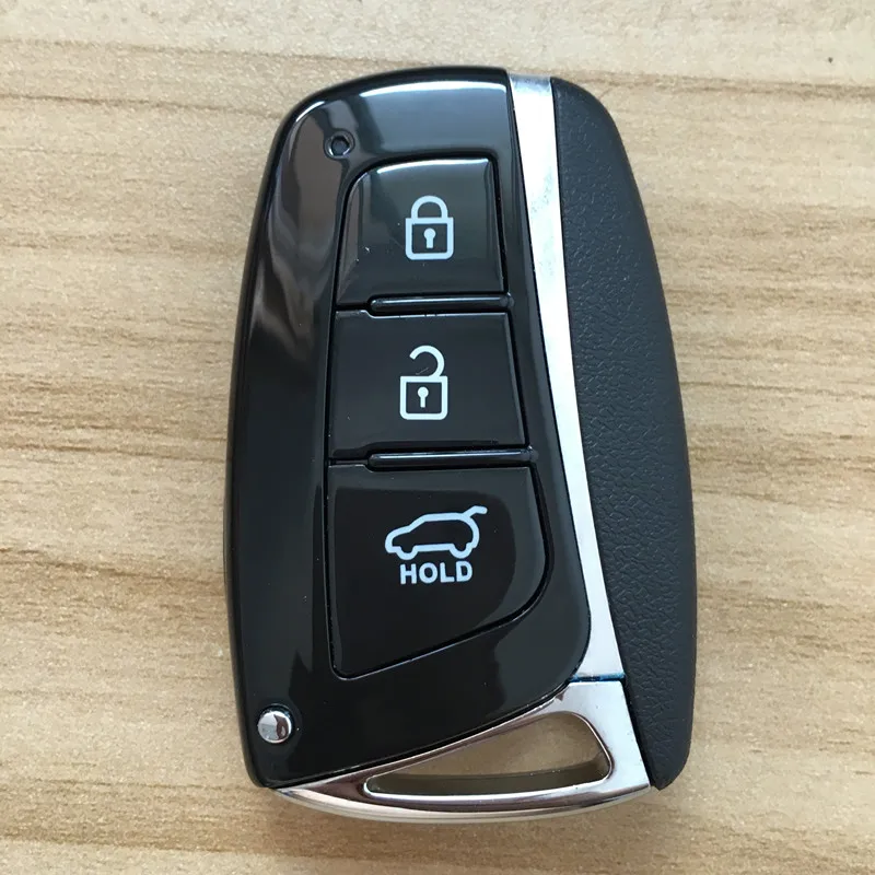 Free Shipping Newest 3 Buttons Smart FOB Key 433mhz ID46 Keyless Uncut Blank Fit For HYUNDAI Santa Fe IX45 | Автомобили и