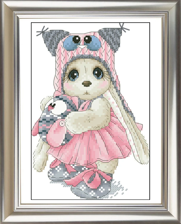 

Needlework,DIY Cross Stitch,Sets For Embroidery kits,14CT&16CT,Owl Rabbit