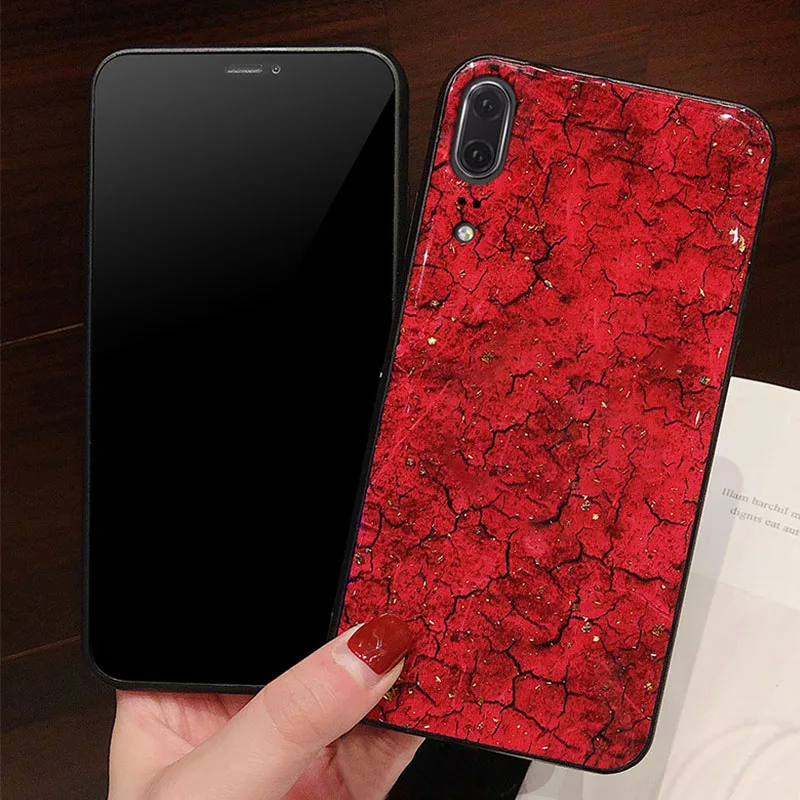 Rheinruby Glitter Gold Foil Soft Case For Huawei Mate 20 Pro X Nova 4 P20 Lite P30 Plus Honor 8X 9 Cover Capa |