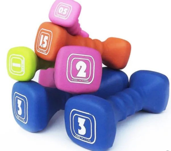 0 5 кг * 2 шт Леггинсы для йоги и аэробики гантель Пластиковые Dip в фитнес