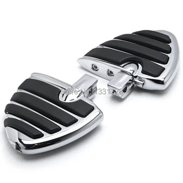 

Chrome Wing Foot Pegs Rests For Kawasaki Vulcan 800 Custom 1995-2005 (Rear)