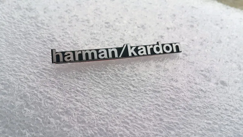 6 шт./лот harman/kardon Hi-Fi динамик аудио 3D алюминиевый значок эмблема стерео наклейка 43x5