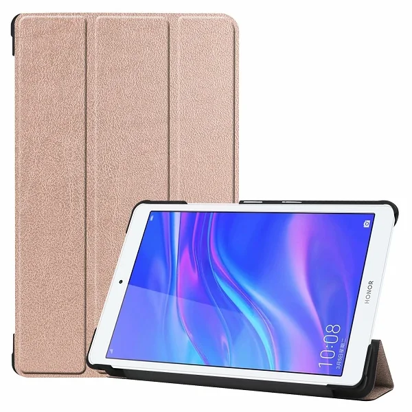 Тонкий мультяшный чехол для huawei Mediapad T5 8,0 дюймов JDN2-W09/AL00 чехол смарт-подставка PU для huawei почтовый ящик 5 8," откидная крышка - Цвет: Golden