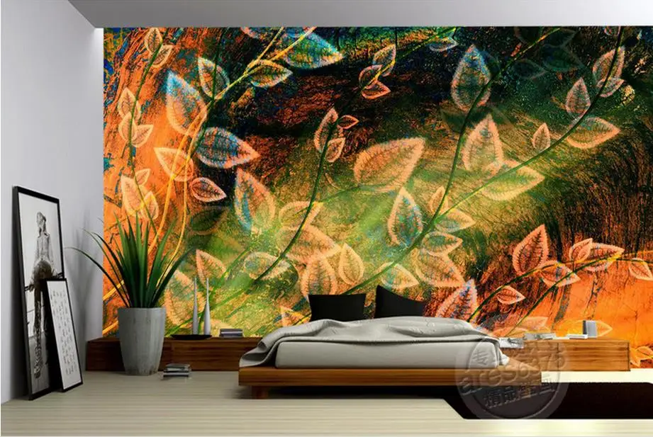 Фотообои на заказ абстрактная 3D-картина маслом в гостиную Защитная пленка для