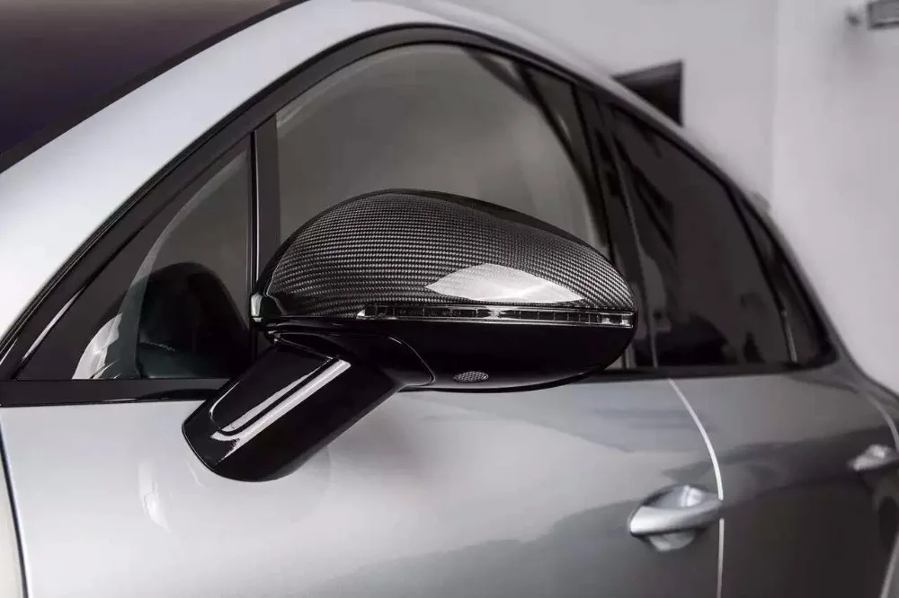 Fine quality New design Replacement Carbon Fiber Review Mirror Cover Caps perfect Fitment for Porsche Macan whole series | Автомобили и