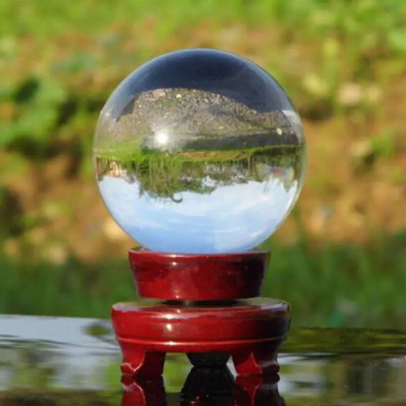 Хрустальный шар 4 см прозрачный для фотосъемки медитация стеклянный дисплей