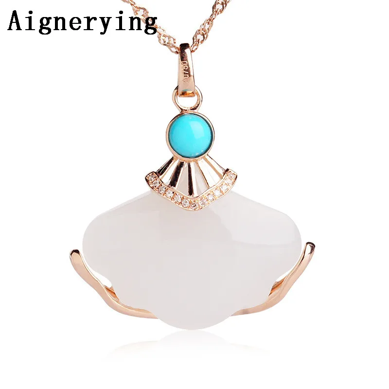 

Сертифицированные Подвески в виде натуральной белой Нефритовой ракушки из 18-каратного золота, простые изящные украшения для женщин, Подаро...