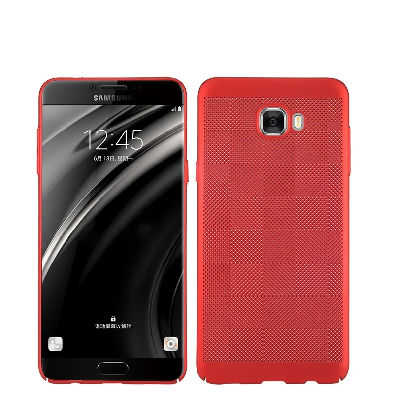 Чехол для Samsung Galaxy C5 Pro/C7 Pro/C9 Pro TPU Прозрачная мягкая задняя крышка теплоотвод