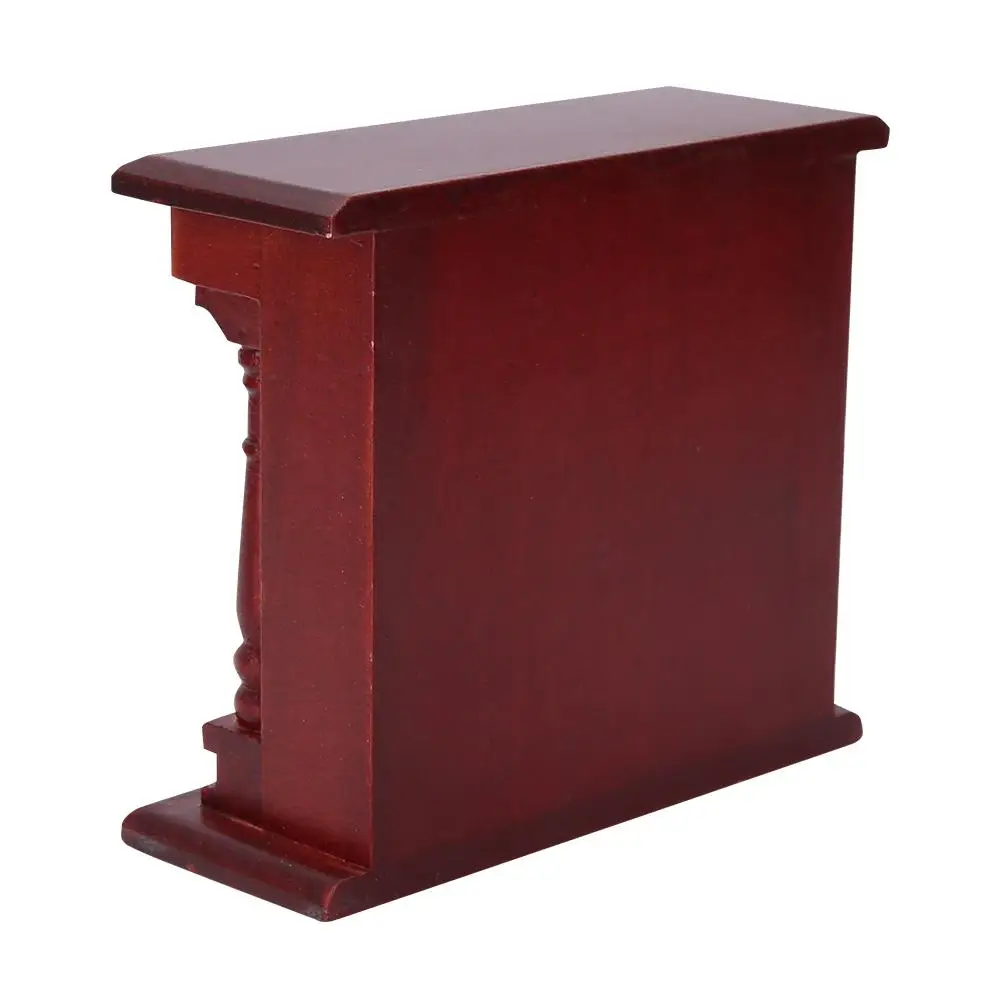 1:12 Кукольный домик мини мебель из розового дерева Европейский маленький камин