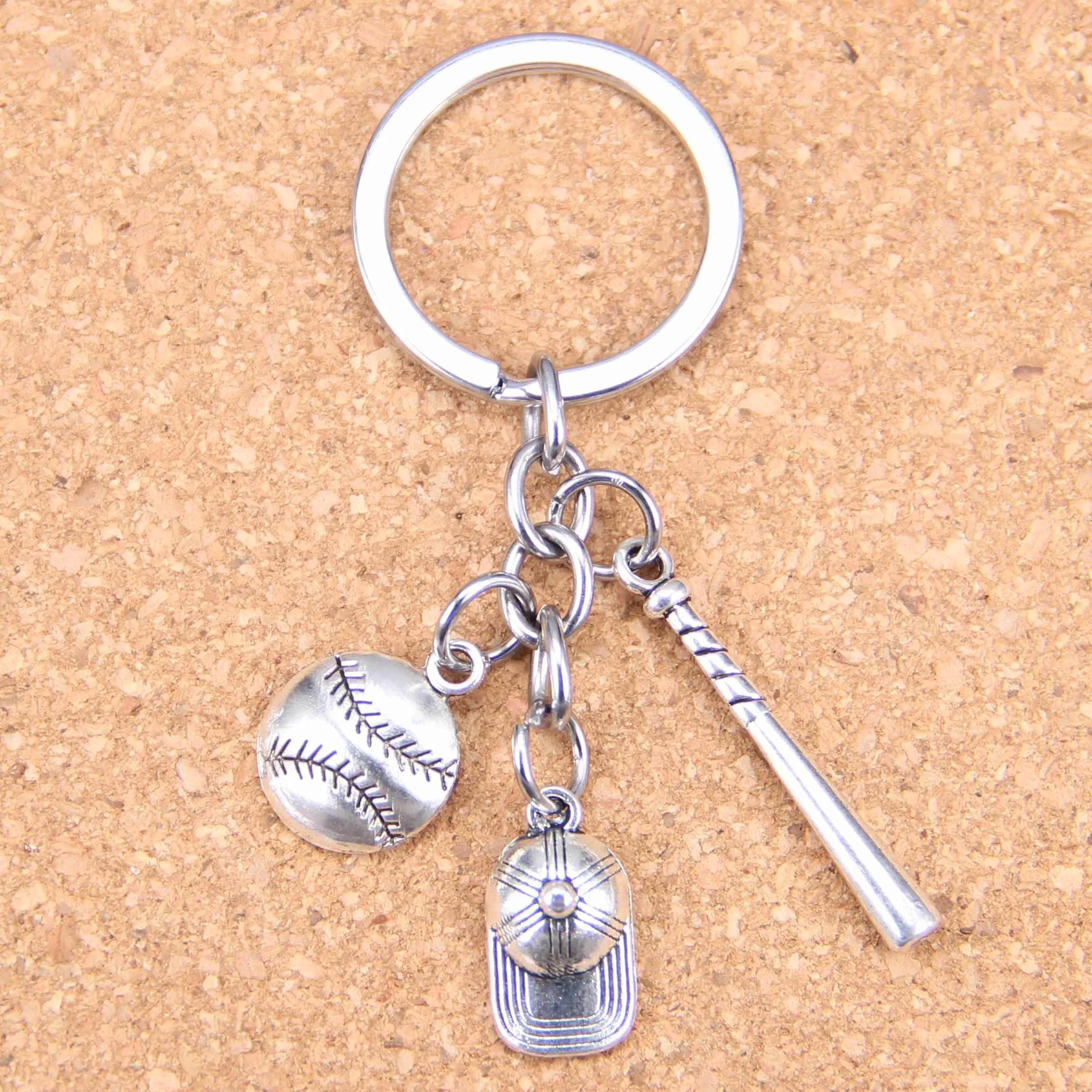 20 шт. новинка модный брелок сделай сам бейсбольная перчатка шлем бита подвески