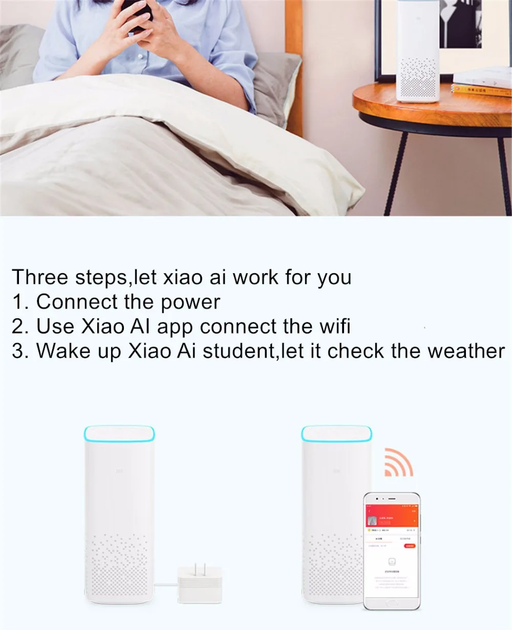 Xiaomi Mi AI умный динамик 1,2 ГГц воспроизведение музыки голосовой пульт дистанционного управления устройства Интеллектуальный Bluetooth 4.1AI динамик