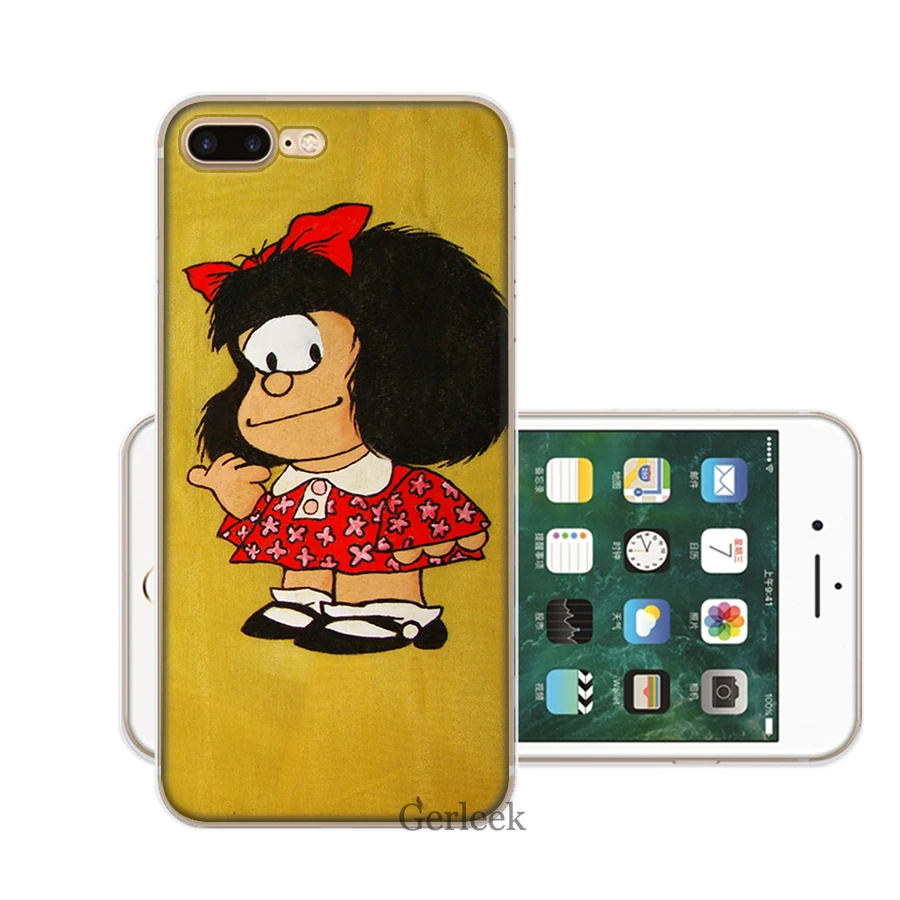 Mafalda DIY красивый чехол для телефона iPhone 7 8 6 6S 5 5S SE 11 Pro XR X XS Max|Чехлы-накладки| |