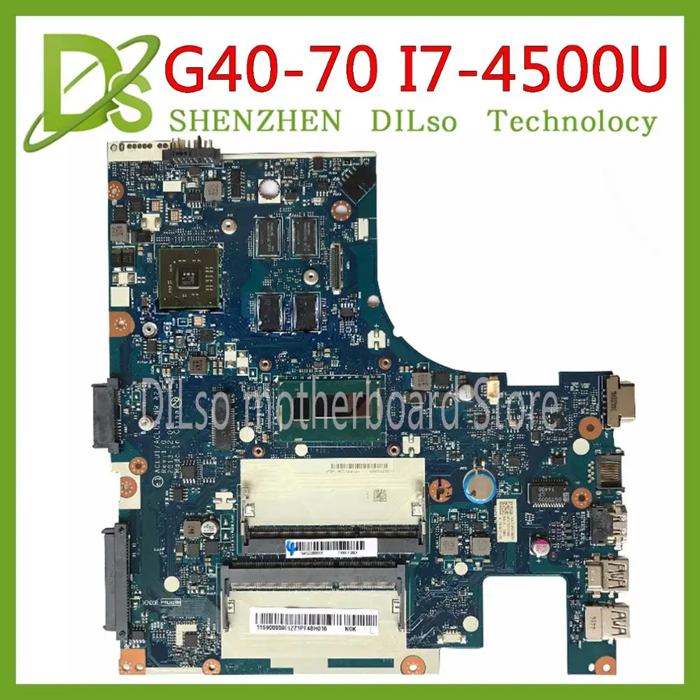 KEFU G40 70 для Lenovo Z40 материнская плата ACLU1/ACLU2 I7 4500U NM A271 Rev1.0 с видеокартой|Материнские
