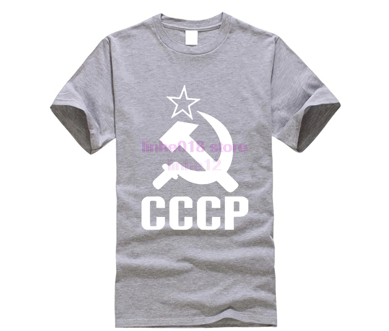 2019 тренд бренд CCCP рубашка мужская короткий рукав Россия флаг футболка русский