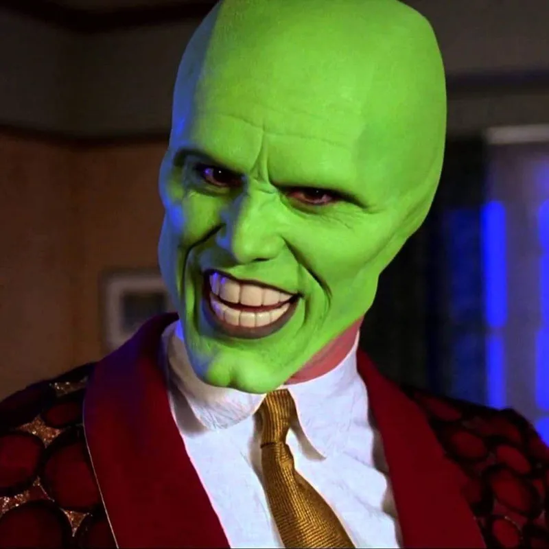 Фильм Маска ла маскара Стэнли Джим Керри Хэллоуин Косплей Взрослый натуральный