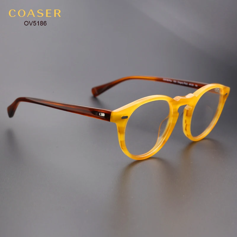 COASER OV5186, винтажные очки, оправа для женщин и мужчин, костюм для чтения, компьютер, по рецепту, оптические очки, прозрачные линзы, ретро очки