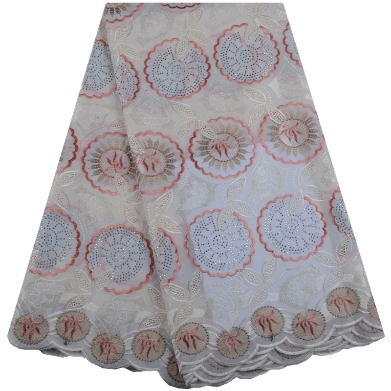 

2019 Fashion Cotton African Lace Fabrics Embroidered Nigerian Lace Fabrics High Quality Lace French Net Lace Fabrics Dress A1538