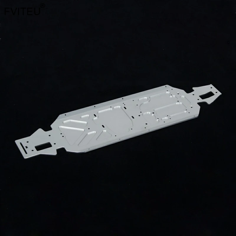 

CNC Metal 5mm Alloy Bottom Chassis for Losi 5ive T Rovan LT King Motor x2