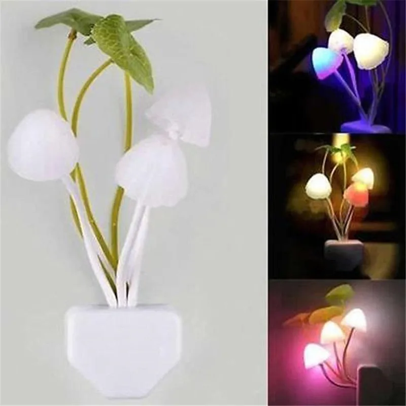 2020 New Useful Led Mushroom Sensor Night Light Decorative Lamp EU US Baby Children Novelty Wireless Wall Projector Nightlights |