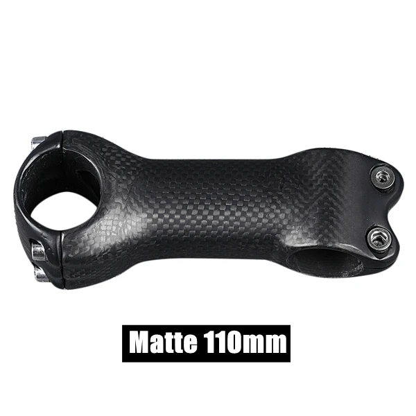 Matte 110mm FCFB полный труба из углеродистого волокна 3K из углеродного волокна велосипедный ВЫНОС РУЛЯ Велоспорт Запчасти 31,8 мм для горного велосипеда/Шоссейный велосипед 70/80/90/100/110/120/130 мм матовый блеск для губ EC90 - Цвет: Matte 110mm