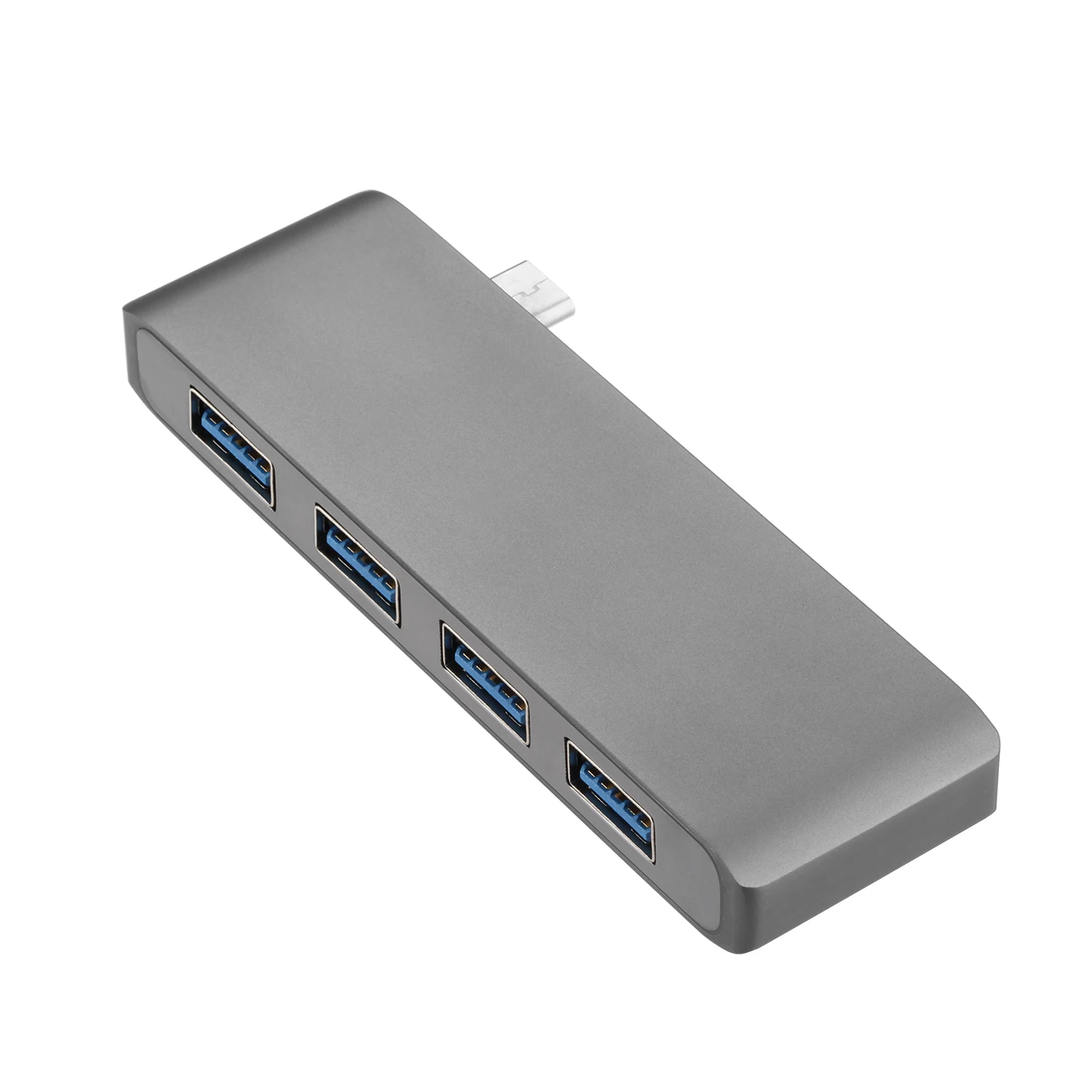 gray Usb-хаб Basix type c с 4 портами, Высокоскоростной USB 3,0, 5 Гбит/с, Разветвитель USB 3,1 Для MacBook Pro huawei P30/P20, usb-хаб type c - Цвет: gray