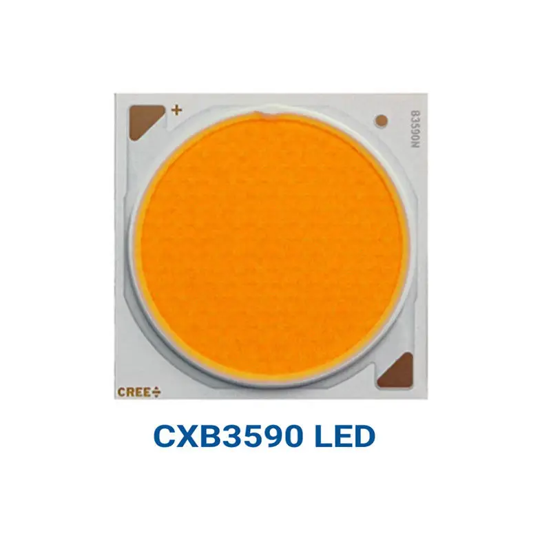Without Bracket CREE COB CXB3590 светодиодный светильник для выращивания, полный спектр теплый белый 3500k COB светодиодные диоды для DIY растениеводства лампы - Испускаемый цвет: Without Bracket